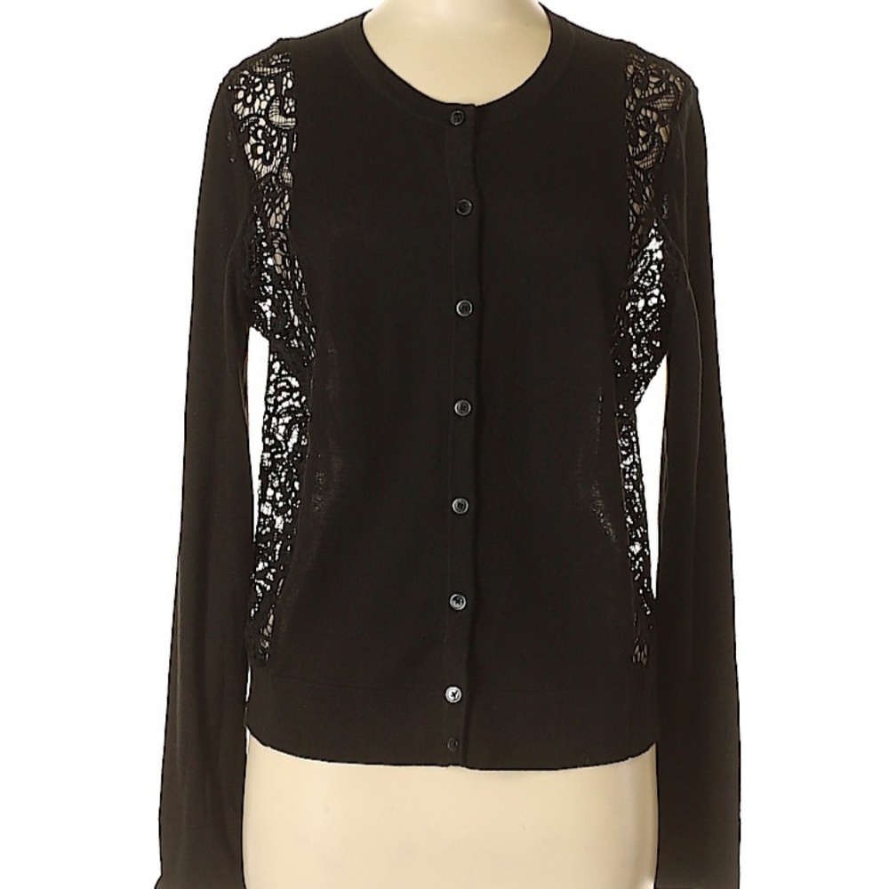 Womens Loft Cardigan with Lace